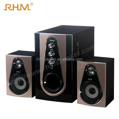 China Mini System RHM RM-103 2.1 home theater speaker system for pc tv dvd phone use for sale