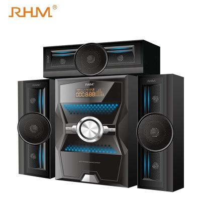 China HOME THEATER OEM RM-9143-3 3.1 Active Multimedia Speaker Home Theater System with AUX/USB/SD/FM/BT/Display/Remote/Lighting for sale