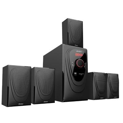 China No OEM Surround Sound Speakers Home Theater 5.1 With FM / BT / SD / USB / AUX / Remote Control for sale