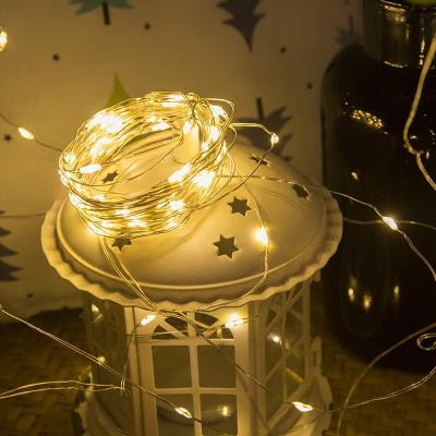 China Decorative Christmas Led Light Decorations Lights 2M 5M 10m LED String Lights Silver Wire Christmas Garlands Scallop Led Fairy Lights Christmas for sale