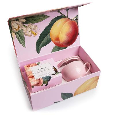 China Handmade Creative Colorful Custom Luxury Tea Cup Cardboard Packaging Gift Tea Paper Box for sale