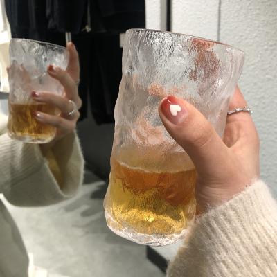 China Wine Whiskey Glacier BRIEF Drinking Volume High Quality Handmade Transparent Glass Mug Cup For Brandy for sale