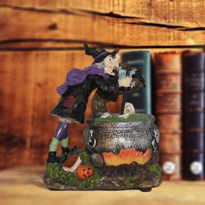 China Halloween Resin Statue Decoration Housekeeper Witch Ghost Figurine World Sculpture for sale