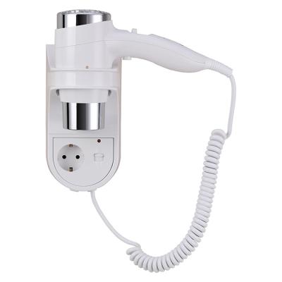 China Hotel 1600W High Quality Eu Plug Wall Mounted National Hair Dryer for sale