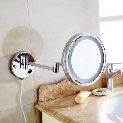 China Lighted Wall Mounted Cosmetic Mirrors, Makeup Mirrors, With LED Lamp for sale