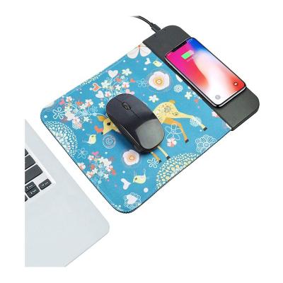 China Lovely Cartoon Design Pattern Wireless Mouse Pad Computer Mouse Pad For Sale for sale