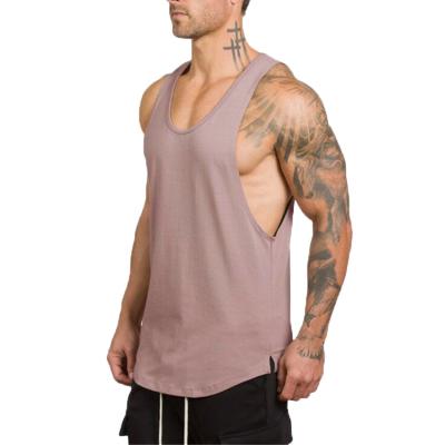 China Breathable New Style Custom Logo Fitness Singlet Medium Tank Top Gym Vest for sale