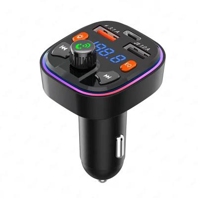 China Palladium Blue Quick Charger FM Transmitter Car Adapter - MP3 Player Radio Tooth Car Phone Call Handsfree Charger for sale