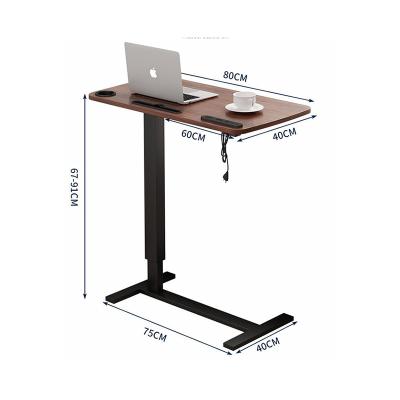 China Wholesale Height Adjustable Leg Desk Position Pneumatic Single Desk (Height) With Lockable Wheels for sale