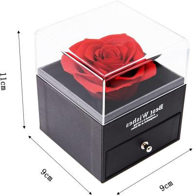 China Eternal Gift Box Flower Jewelry Box, Romantic Birthday Gift Valentine's Day Anniversary Date Mother's Day for sale