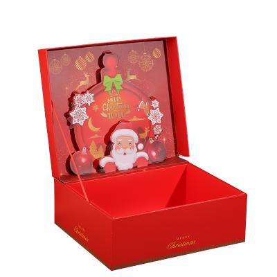 China Large Paper Box Aseptic Double Door Hardcover Gift Box Packaging Boxes Custom Logo Printed Giftbox With Bow Tie for sale