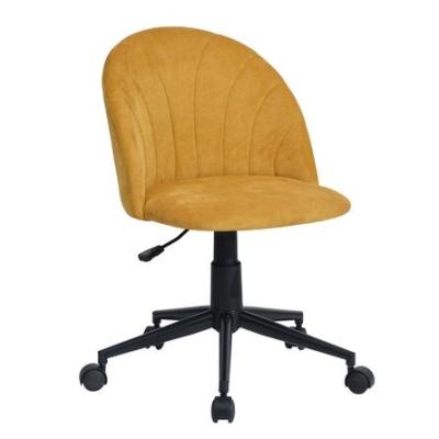 China (Height)Adjustable Modern Cheap Office Chair Velvet Swivel Cheap Home Office Chair With Metal Legs for sale