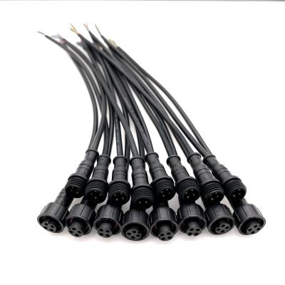 China Automotive sensors spot 4 pin connector 250mm wire connector 250mm wire terminal M12 size waterproof male wire plug waterproof ip67 for sale