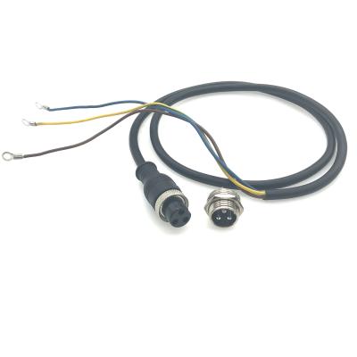 China Automotive Sensors Gx16 Aviation Plug 3 Pim Connector Panel Mounted Male And Female Plug Medical Equipment Power Cord for sale