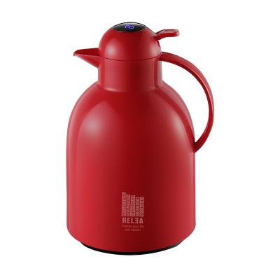 China PORTABLE Creative Thermal Double Wall Colorful Coffee Carafe 2200ml Vacuum Flasks Water Kettle For Home And Hotel With Temperature DISP for sale