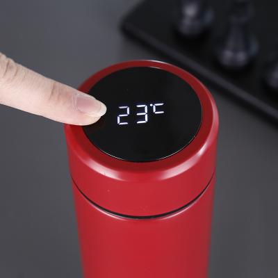 China Wholesale temperature show 500ML Smart vacuum insulated water bottle with LED temperature show insulated flask thermos Te koop