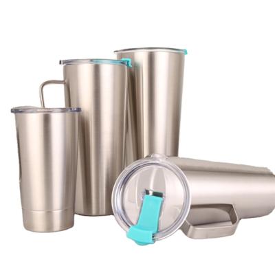 China Manufacturer 12/16/30oz vacuum insulated water tumbler stainless steel travel mug double wall coffee mug with handle à venda