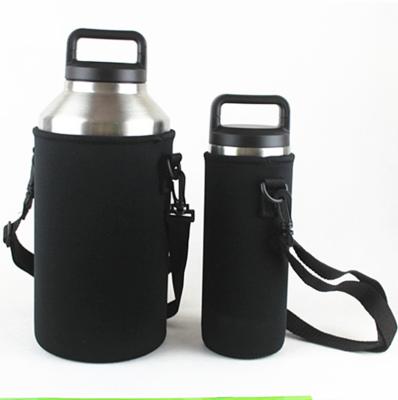 Китай Wholesale big capacity 18oz 36oz 64oz stainless steel vacuum flask water bottle custom logo water bottle with cup sleeves продается