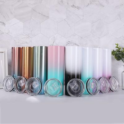 China Stainless Steel Double Wall Tumbler  Insulated Custom Tumbler With Straw Te koop