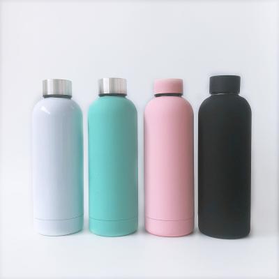 China 500ML New Style Custom Logo Double Wall 304 Stainless Steel Vacuum Thermos Flask Insulated Outdoor Sports Water Bottle en venta