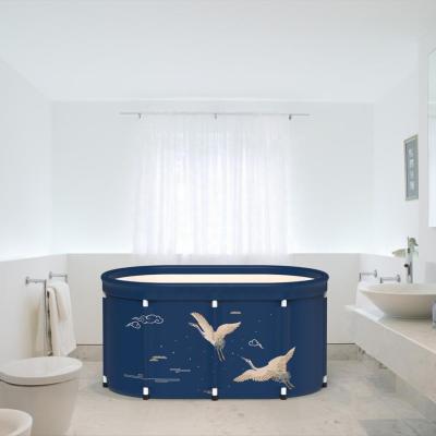 China Perfect for Personal Use Hot Selling Inflatable Bathtub for Adult and Kids Portable Foldable Thickening Bathtub with Plastic Bracket for sale