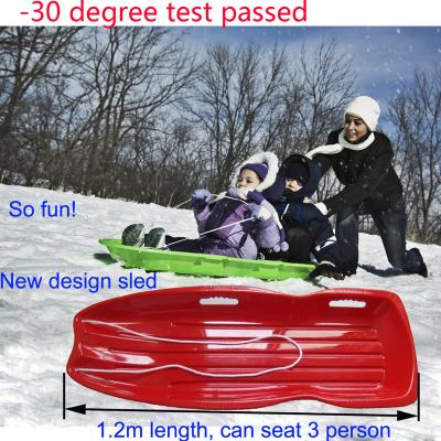 China 5 Years 48 Inch 1.2m High Quality Multifunctional Plastic Sand Sled Grass Snow Strong Service Sled for sale