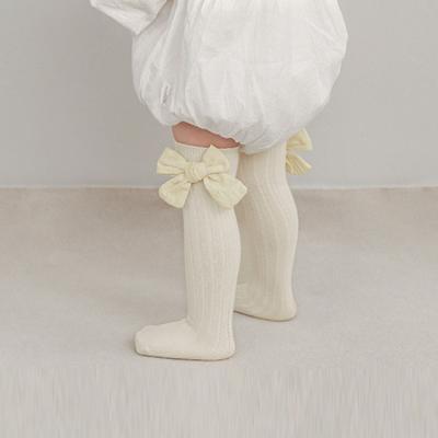 China Custom Baby Cotton Anti Non Knee High Slip High Knee Socks Breathable High Quality Safe Cotton Material for sale