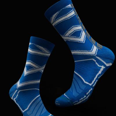 China High Quality Breathable Compression Unisex High Quality Custom Designer Logo Cotton Grip Tennis Crew Socks for sale