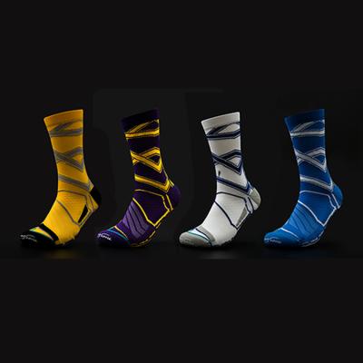 China Designer Breathable High Quality Unisex Compression Logo Cotton Grip Tennis Crew Sock Custom Recycling for sale