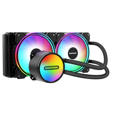 China Computer Case OEM Game 240MM PC Water Cooling Kit CPU Liquid Cooler for sale