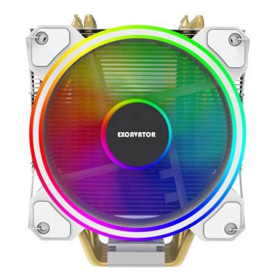 China Intel AMD Universal PC Processor New 6-Pipe Computer Case RGB CPU Cooler LED Air Radiator Fan For Desktop Computer for sale