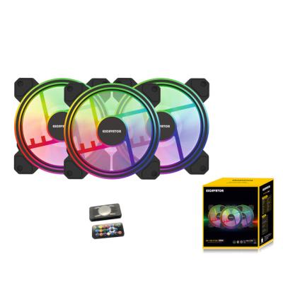 China High Speed ​​Low Noise DC 120mm LED Computer Case PC Gaming Fan Computer PC Case RGB Fan for sale