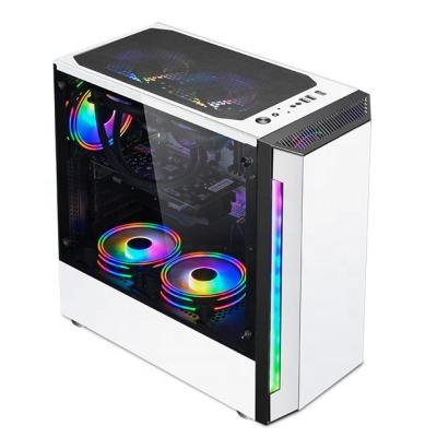 China With Side Panel Window Gaming Computer PC Case Desktop Plastic PC Case for sale