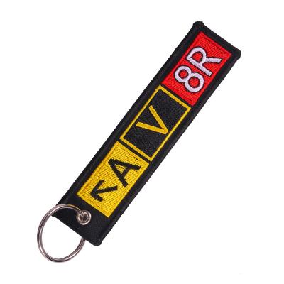 China Hot Selling Custom Embroidered Design Custom Embroidered Key Chain Key Chain With Logo Embroidered Keyring for sale