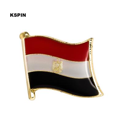 China Europe Egypt Flag Badge Lapel Pins Soft Lapel Pin Custom Logo Pin Metal Country National Flag Enamel Pin Brooch for sale