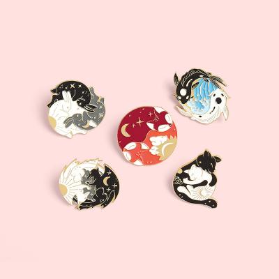 China Europe Design Wholesale Personal Cute Soft Lovely Cat Soft Enamel Pin Animal Making for sale