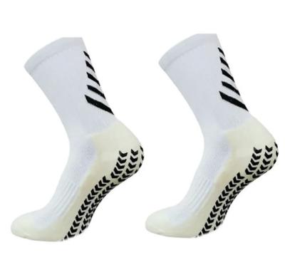 China Wholesale Custom Logo Anti Slip Cushioned Football Soccer Rugby Sports Socks Unisex Men for sale