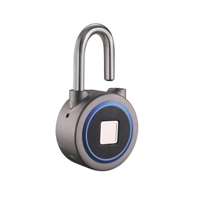 China Amazon Hot Selling Digital Bicycle Travel Luggage Lock Fingerprint Smart Padlock Biometric Electronic Zinc Alloy Portable Padlock for sale