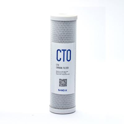 China Hotel Quality Active Carbon Charcoal Filter Carbon Block CTO Active Water Filter Cartridge For Home for sale