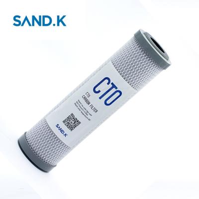 China Hotel CTO Carbon Block Water Filter Cartridge for Water Purifier for sale