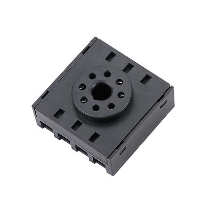 China Epoxy base 8pins relay socket/relay 8 pins/round pin socket LP3G-08E for sale