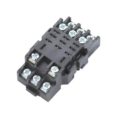 China LIRRD Brand 11 Pins Power Relay PCB Epoxy Socket For Universal Base for sale