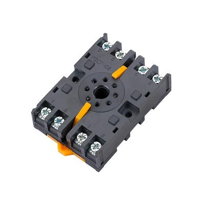 China General Purpose Relay Base 8pins Socket 8 Pins / Relay Relay / Round Pin Socket for sale