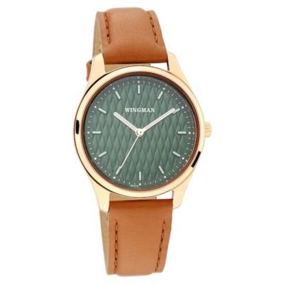 China Swiss Customized Timeless Genuine Leather Strap 38MM Watches Jewelry Waterproof Wrist Watch for sale