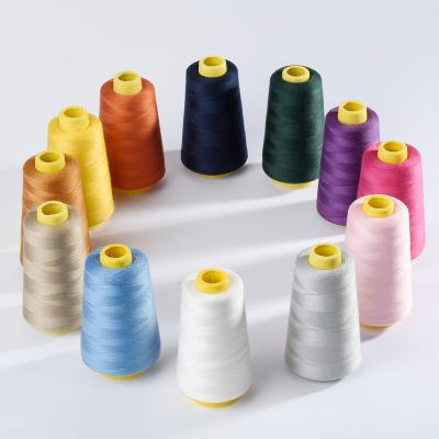 China Low Shrinkage Factory Directly 100% Polyester Seams Threads 40/2 40s/2 402 3000 Spot Yards With Different Colors for sale