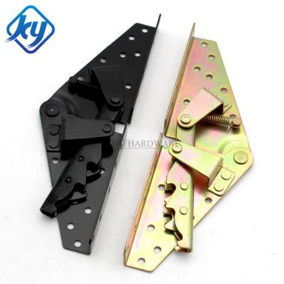 China 3 positions can be adjust Furniture Hardware Black Surface Sofa Bed Mechanism Hinge For Living Room Sofa for sale