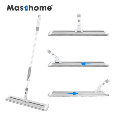 China Masthome 360 ​​Rotation Broom Flat Home System Floor Stocked Cleaning Rotating Broom With Telescopic Rod for sale