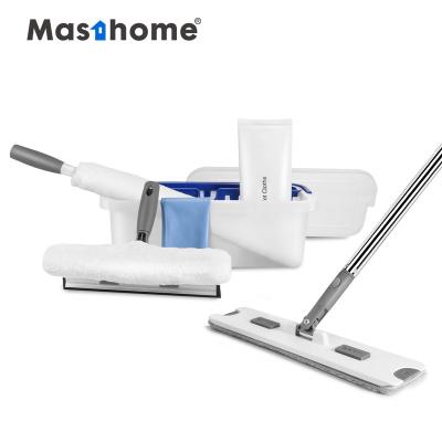 China Sustainable Almighty Masthome House Cleaning Tools Clean Cloth & Clean Wiper & Squeegee & Plate Window & Mop Set for sale