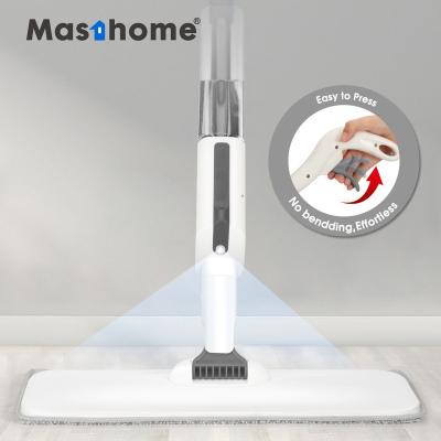 China New Stocked Masthome Design OEM / ODM Microfiber Rotating Flat Spray Mop For Housework for sale