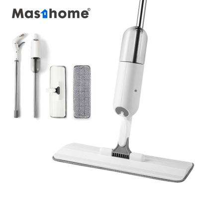 China Hot Selling Sustainable Comfortable Masthome Microfiber Floor Spray Healthy Comfortable Mop With Sweeper Microfiber Spray Mop For Indoor Cleaning for sale